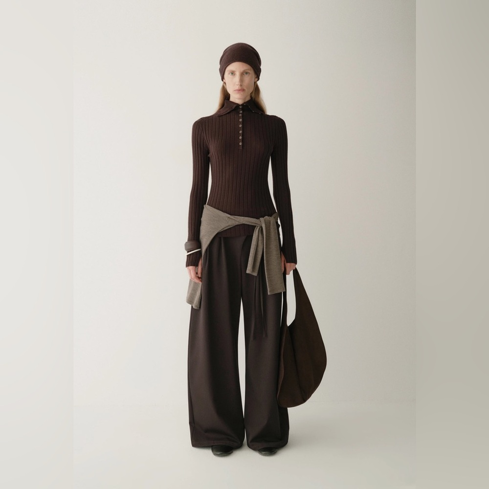 Insis Femme Asymmetric Wide-leg Pants NWT
